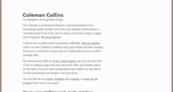 Desktop Screenshot of colemancollins.com
