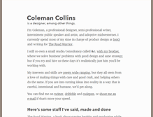 Tablet Screenshot of colemancollins.com